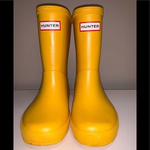 Toddler Girl Yellow Hunter Boots